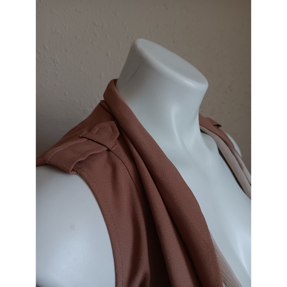 Love Culter Open Front Draped Vest - Picture 4 of 6